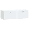 vidaXL Rippuv TV kapp 98 x 41 x 30 cm Valge Tehispuit