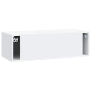 Nástěnná TV skříň 98 x 41 x 30 cm Bílá Kompozitní dřevo - obrázek 8