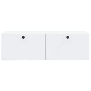 Nástěnná TV skříň 98 x 41 x 30 cm Bílá Kompozitní dřevo - obrázek 6