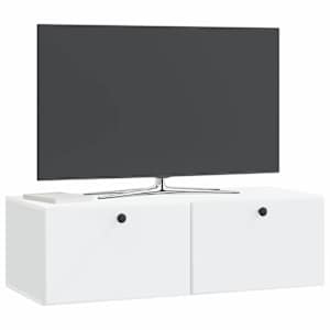 Nástěnná TV skříň 98 x 41 x 30 cm Bílá Kompozitní dřevo - obrázek 3