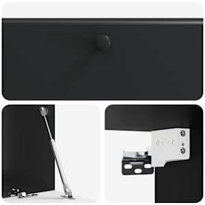 Nástěnná TV skříň 98 x 41 x 30 cm Černá Kompozitní dřevo - obrázek 9