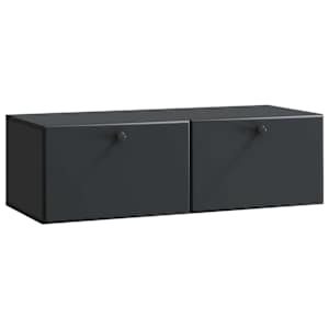 Nástěnná TV skříň 98 x 41 x 30 cm Černá Kompozitní dřevo - obrázek 2