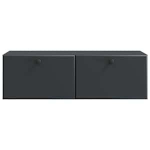 Nástěnná TV skříň 98 x 41 x 30 cm Černá Kompozitní dřevo - obrázek 6