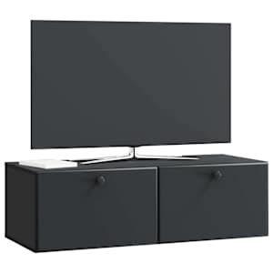 Nástěnná TV skříň 98 x 41 x 30 cm Černá Kompozitní dřevo - obrázek 3