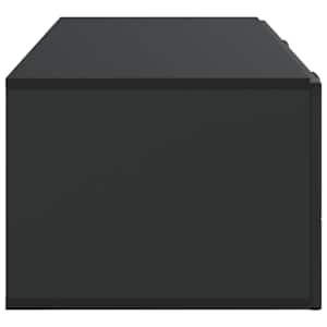 Nástěnná TV skříň 98 x 41 x 30 cm Černá Kompozitní dřevo - obrázek 7
