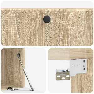 Nástěnná TV skříň 98 x 41 x 30 cm Dub sonoma Kompozitní dřevo - obrázek 7