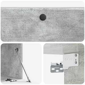 Nástěnná TV skříň 98 x 41 x 30 cm Betonově šedá - obrázek 7
