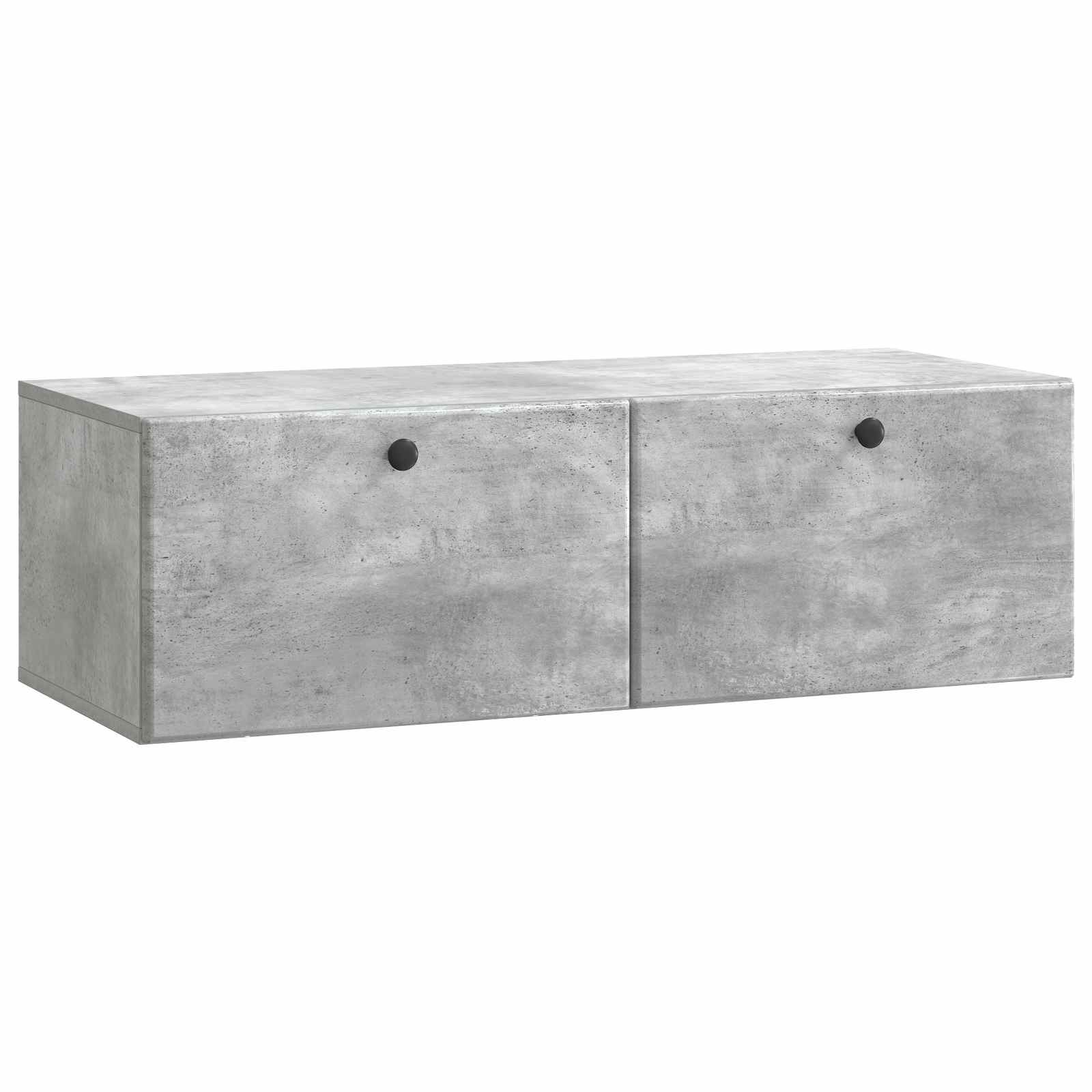 Seinälle asennettava TV-kaappi Betoninharmaa 98 x 41 x 30 cm