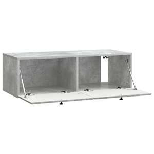 Nástěnná TV skříň 98 x 41 x 30 cm Betonově šedá - obrázek 3
