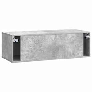 Nástěnná TV skříň 98 x 41 x 30 cm Betonově šedá - obrázek 6