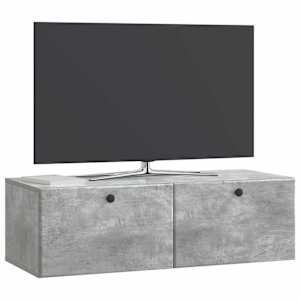 Nástěnná TV skříň 98 x 41 x 30 cm Betonově šedá - obrázek 2