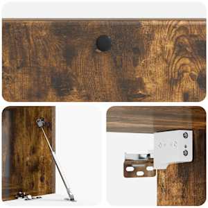 Nástěnná TV skříň 98 x 41 x 30 cm Kouřový dub Kompozitní dřevo - obrázek 7
