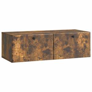 Nástěnná TV skříň 98 x 41 x 30 cm Kouřový dub Kompozitní dřevo - obrázek 1