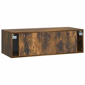 Nástěnná TV skříň 98 x 41 x 30 cm Kouřový dub Kompozitní dřevo - obrázek 6