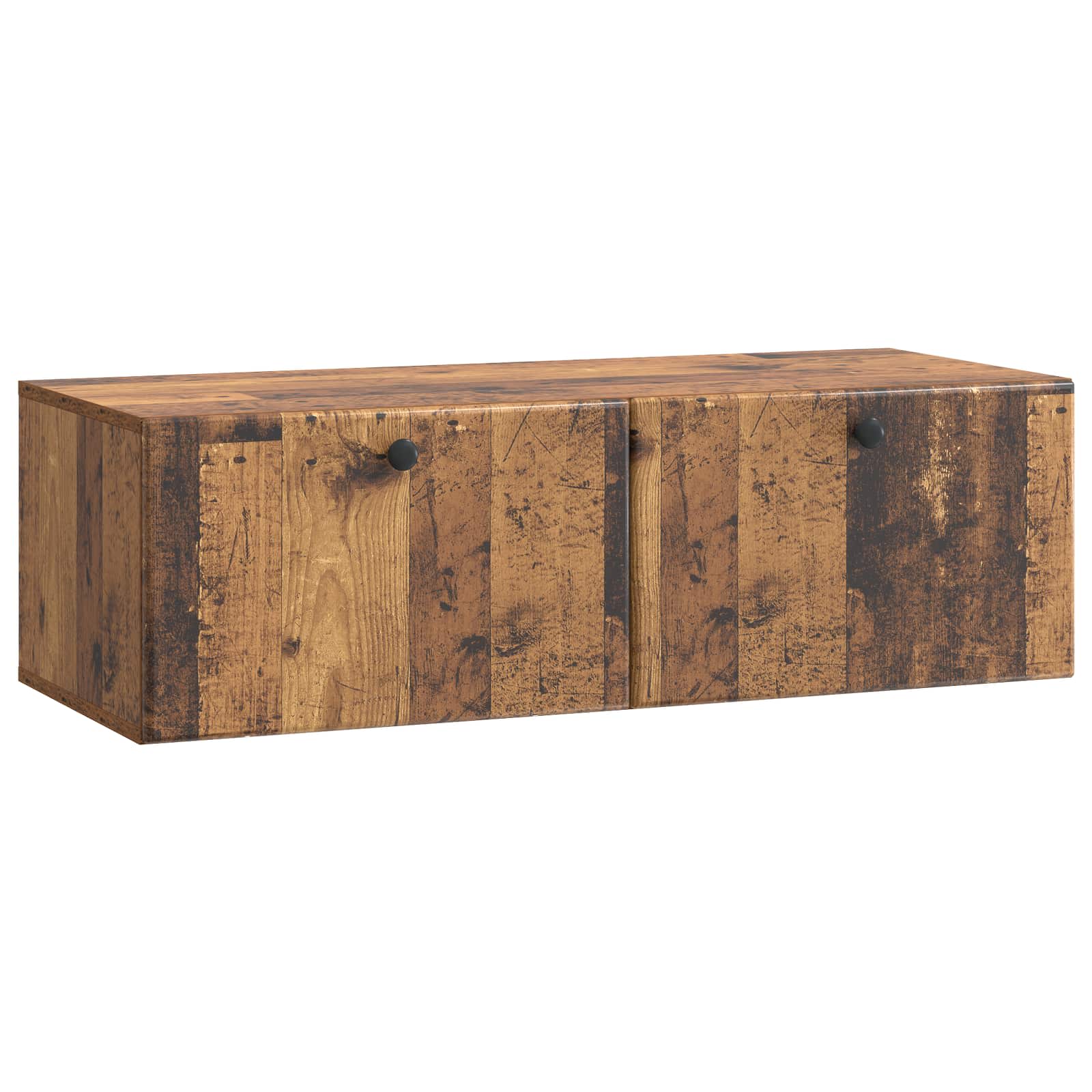 vidaXL Oglindă TV montată pe perete Lemn vechi 98 x 41 x 30 cm