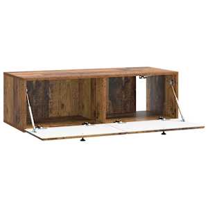 Nástěnná TV skříň 98 x 41 x 30 cm Staré dřevo Kompozitní dřevo - obrázek 3