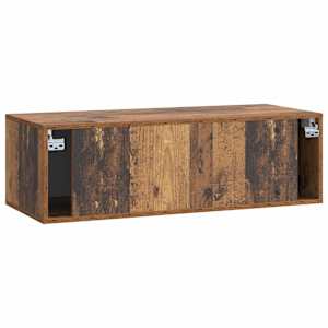 Nástěnná TV skříň 98 x 41 x 30 cm Staré dřevo Kompozitní dřevo - obrázek 6