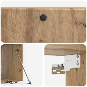Nástěnná TV skříň 98 x 41 x 30 cm Dub artisan Kompozitní dřevo - obrázek 9