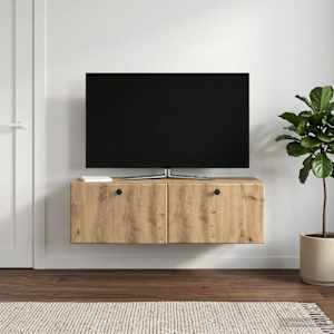 Nástěnná TV skříň 98 x 41 x 30 cm Dub artisan Kompozitní dřevo - obrázek 1