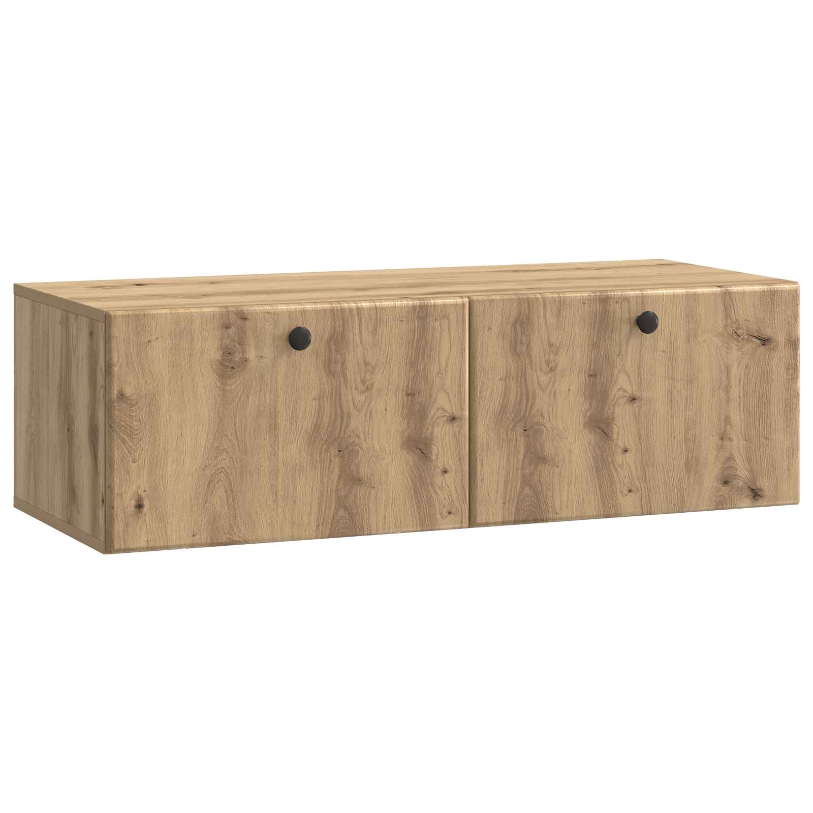 vidaXL Oglindă TV montată pe perete Stejar Artizanal 98 x 41 x 30 cm