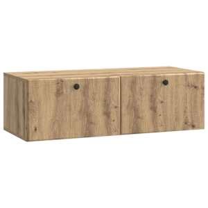 Nástěnná TV skříň 98 x 41 x 30 cm Dub artisan Kompozitní dřevo - obrázek 2