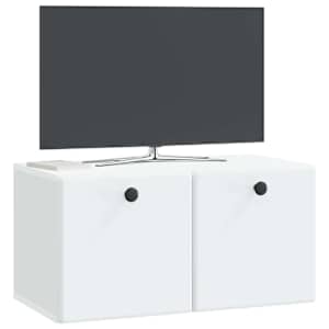 Nástěnná TV skříň 59,5 x 31 x 30 cm Bílá Kompozitní dřevo - obrázek 3