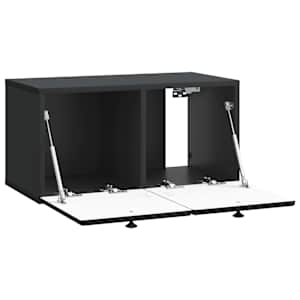 Nástěnná TV skříň 59,5 x 31 x 30 cm Černá Kompozitní dřevo - obrázek 5