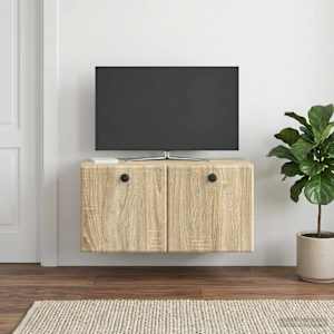 Nástěnná TV skříň 59,5 x 31 x 30 cm Dub sonoma Kompozitní dřevo - obrázek 4