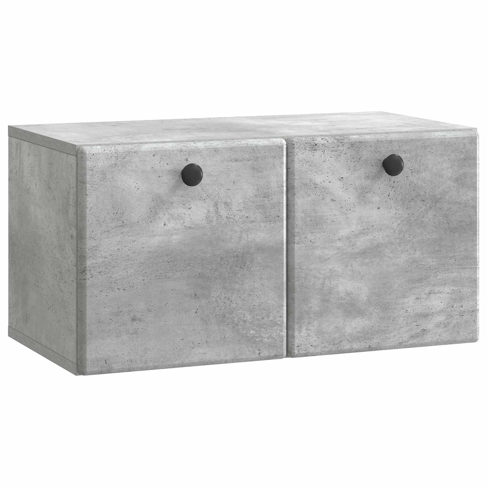 Seinälle asennettava TV-kaappi Betoninharmaa 59,5 x 31 x 30 cm