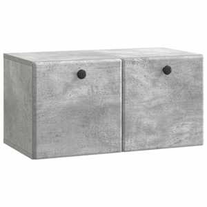 Nástěnná TV skříň 59,5 x 31 x 30 cm Betonově šedá - obrázek 2