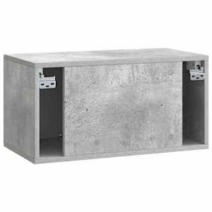 Nástěnná TV skříň 59,5 x 31 x 30 cm Betonově šedá - obrázek 8