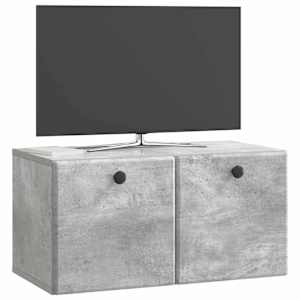 Nástěnná TV skříň 59,5 x 31 x 30 cm Betonově šedá - obrázek 3