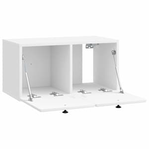 Nástěnná TV skříň 59,5 x 31 x 30 cm Bílá s vysokým leskem - obrázek 5