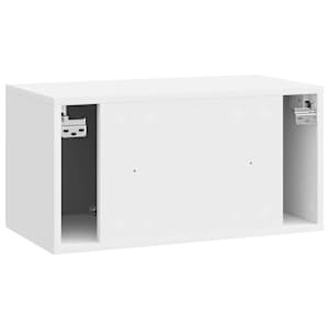 Nástěnná TV skříň 59,5 x 31 x 30 cm Bílá s vysokým leskem - obrázek 8