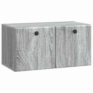 Nástěnná TV skříň 59,5 x 31 x 30 cm Šedý Sonoma - obrázek 2