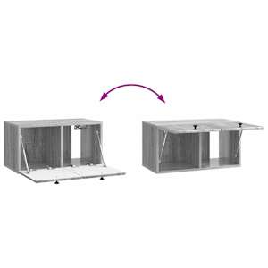 Nástěnná TV skříň 59,5 x 31 x 30 cm Šedý Sonoma - obrázek 10