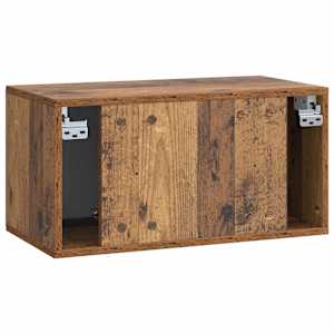 Nástěnná TV skříň 59,5 x 31 x 30 cm Staré dřevo - obrázek 8
