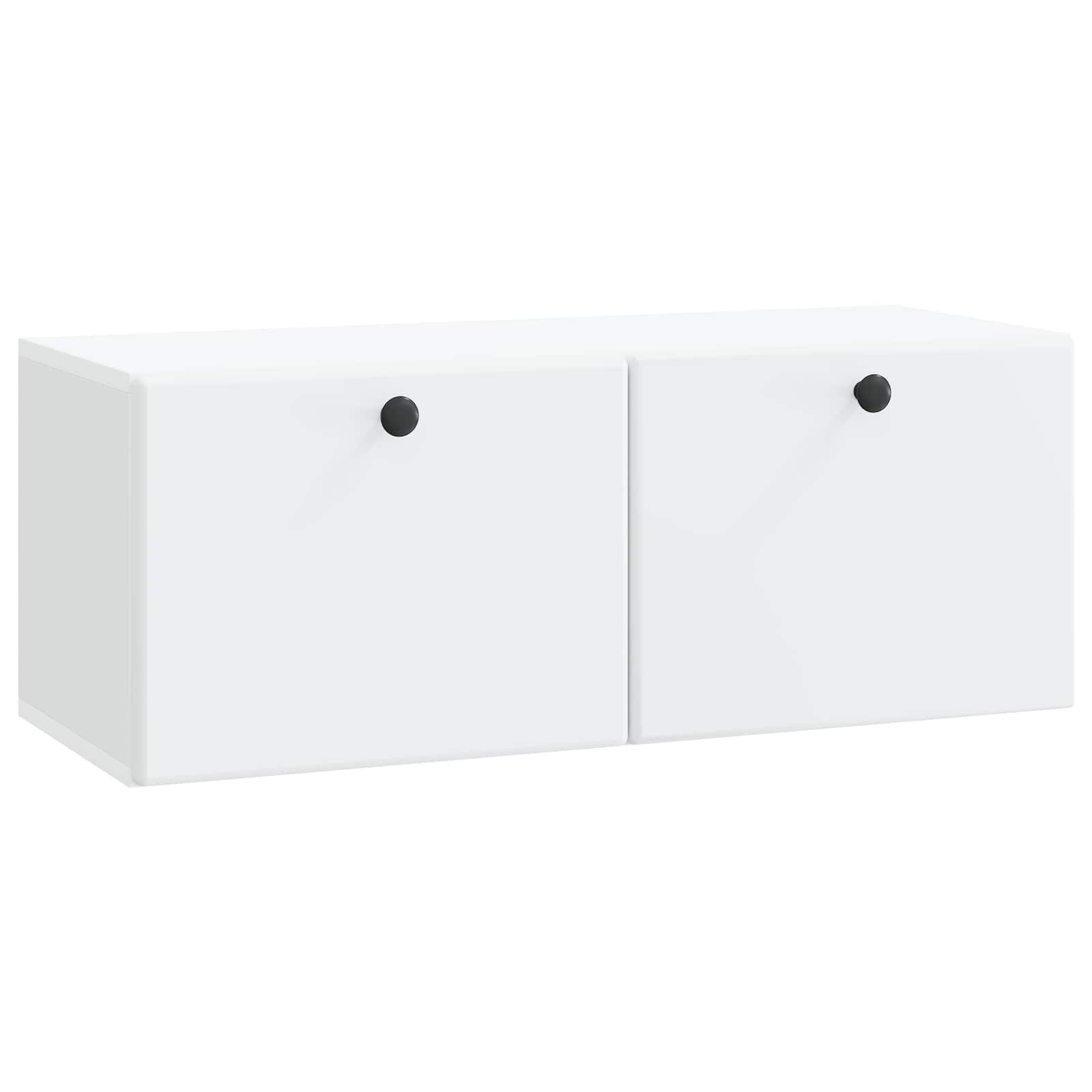 vidaXL Oglindă TV montată pe perete Pe perete Alb 78,5 x 31 x 30 cm