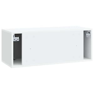 Nástěnná TV skříň 78,5 x 31 x 30 cm Bílá Kompozitní dřevo - obrázek 8