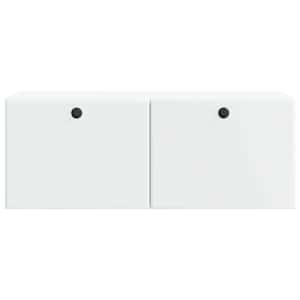 Nástěnná TV skříň 78,5 x 31 x 30 cm Bílá Kompozitní dřevo - obrázek 6