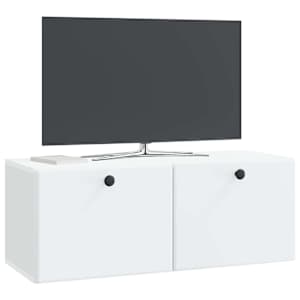 Nástěnná TV skříň 78,5 x 31 x 30 cm Bílá Kompozitní dřevo - obrázek 3