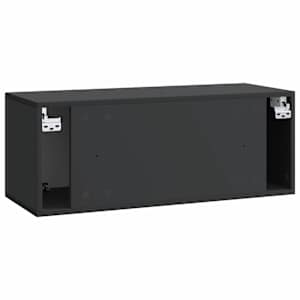 Nástěnná TV skříň 78,5 x 31 x 30 cm Černá Kompozitní dřevo - obrázek 8