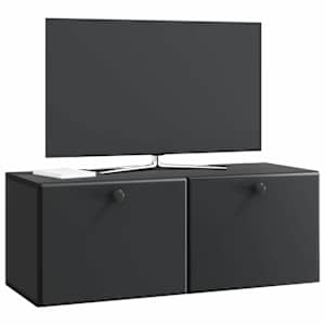 Nástěnná TV skříň 78,5 x 31 x 30 cm Černá Kompozitní dřevo - obrázek 3