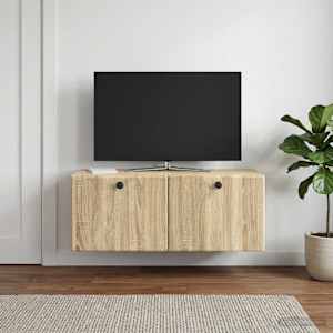 Nástěnná TV skříň 78,5 x 31 x 30 cm Dub sonoma Kompozitní dřevo - obrázek 1