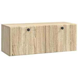 Nástěnná TV skříň 78,5 x 31 x 30 cm Dub sonoma Kompozitní dřevo - obrázek 2