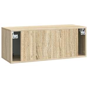 Nástěnná TV skříň 78,5 x 31 x 30 cm Dub sonoma Kompozitní dřevo - obrázek 8