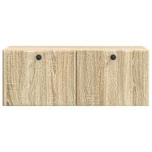 Nástěnná TV skříň 78,5 x 31 x 30 cm Dub sonoma Kompozitní dřevo - obrázek 6