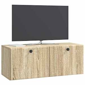 Nástěnná TV skříň 78,5 x 31 x 30 cm Dub sonoma Kompozitní dřevo - obrázek 3