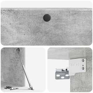 Nástěnná TV skříň 78,5 x 31 x 30 cm Betonově šedá - obrázek 9