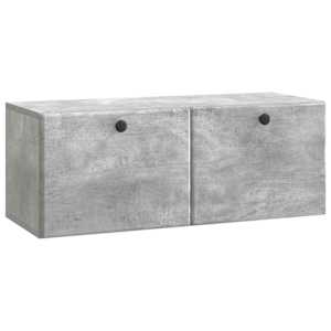 Nástěnná TV skříň 78,5 x 31 x 30 cm Betonově šedá - obrázek 2